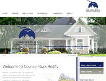 Tablet Screenshot of counselrockrealty.com